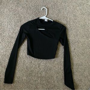 Garage Cutout Long Sleeve Top
